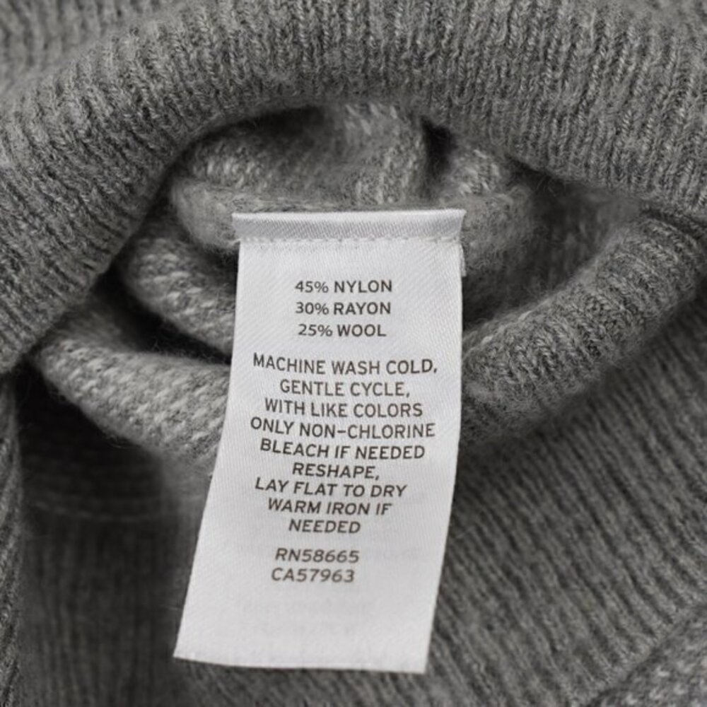 Nordstrom Men's Shop Crew Neck Sweater Size L Color Grey Gently Used Condition - Picture 5 of 5